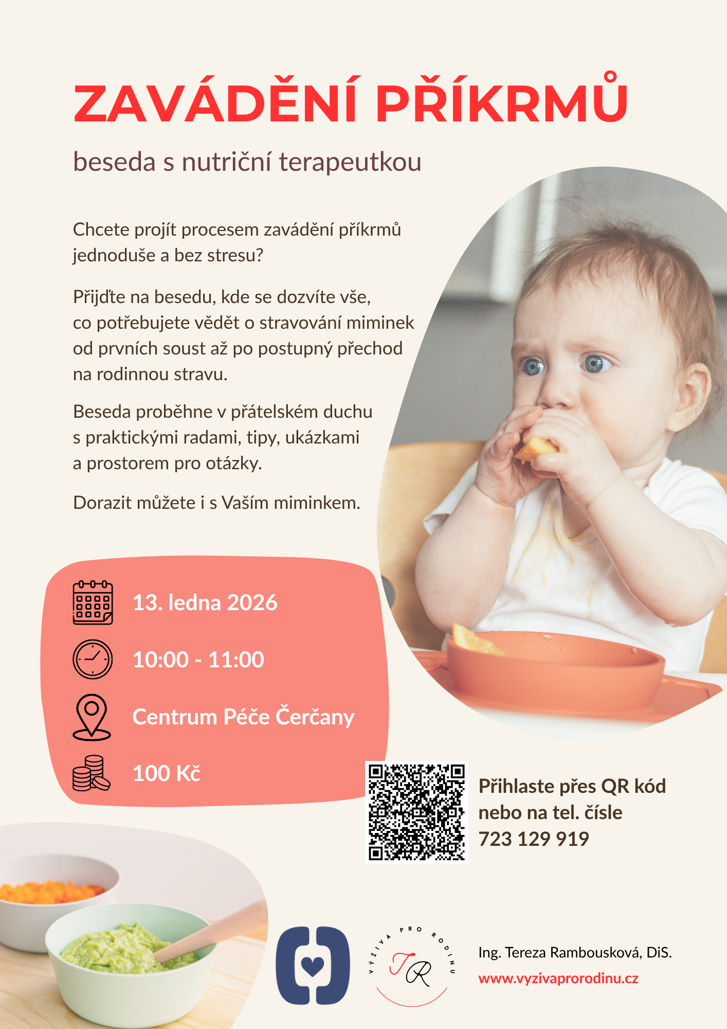 laták k besedě Zavádíme příkrmy s logem